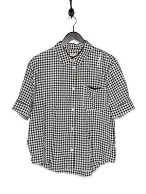 Marni SS25 Gingham Check Seersucker Short Sleeves Shirt